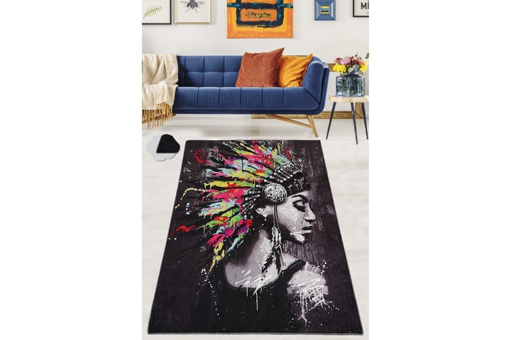 Matto Chilai 80x120 cm - Monivärinen - Wilton-matto - Pienet matot - Kuviollinen matto & värikäs matto
