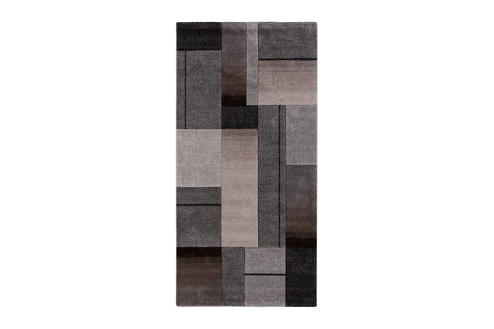 Matto London Trend 80x150 cm Harmaa/Pellava - Harmaa/Pellavanväri - Kuviollinen matto & värikäs matto - Pienet matot - Wilton-matto