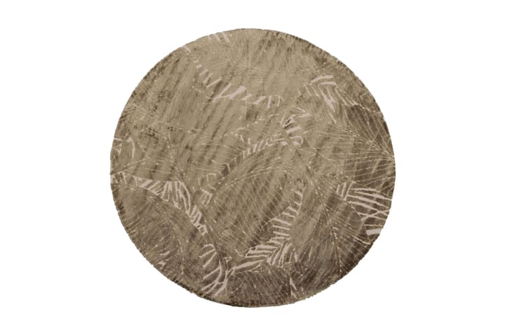 Viskoosimatto Saks 200x200 cm - Tummanbeige - Viskoosimatto & keinosilkkimatto - Iso matto
 - Pyöreät matot