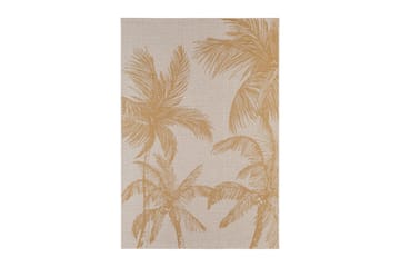 Ulkomatto Bahamas Palm 160x230 cm Kulta