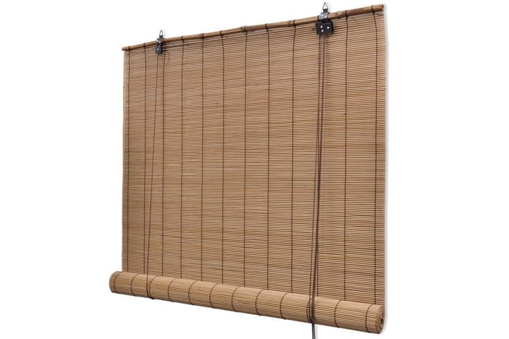 Bambu rullaverhot 2 kpl 100 x 160 cm ruskea - Ruskea - Verhot
 - Rullaverho