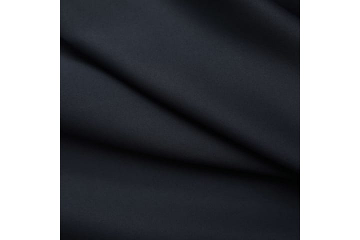 Pimennysverho koukuilla musta 290x245 cm - Musta - Pimennysverhot - Verhot