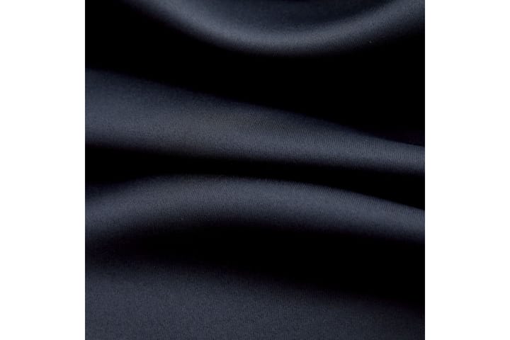 Pimennysverho metallirenkailla musta 290x245 cm - Musta - Pimennysverhot - Verhot