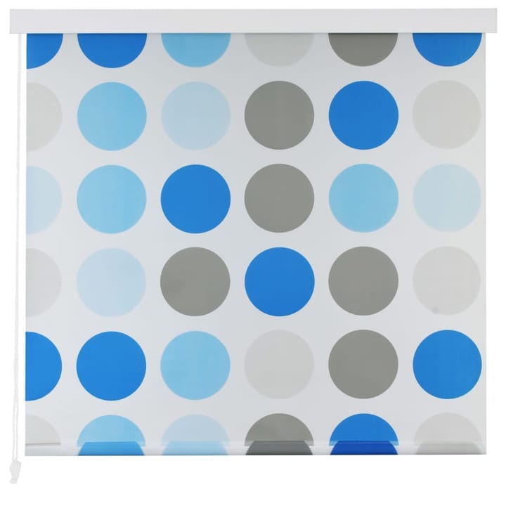 Suihkun rullaverho 120x240 cm ympyrä - Sininen - Verhot
 - Rullaverho