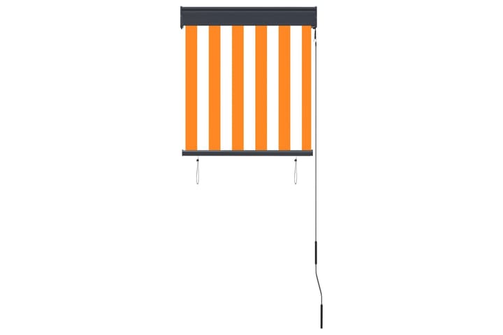 Ulkorullaverho 60x250 cm valkoinen ja oranssi - Oranssi - Verhot
 - Rullaverho