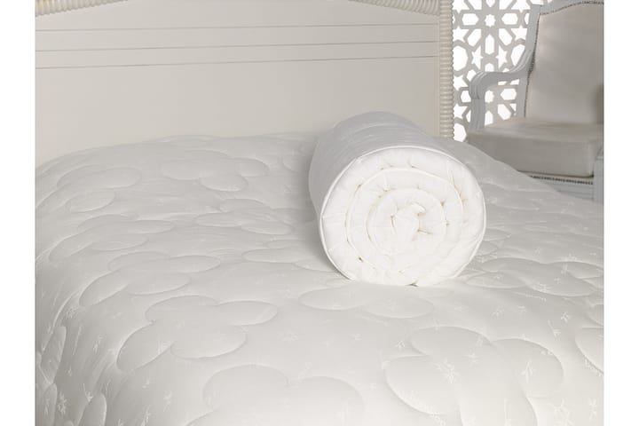 Päiväpeite Cotton Box 195x215 cm - Valkoinen - Yhden hengen sängyn päiväpeitto - Parisängyn päiväpeitto - Vuodevaatteet