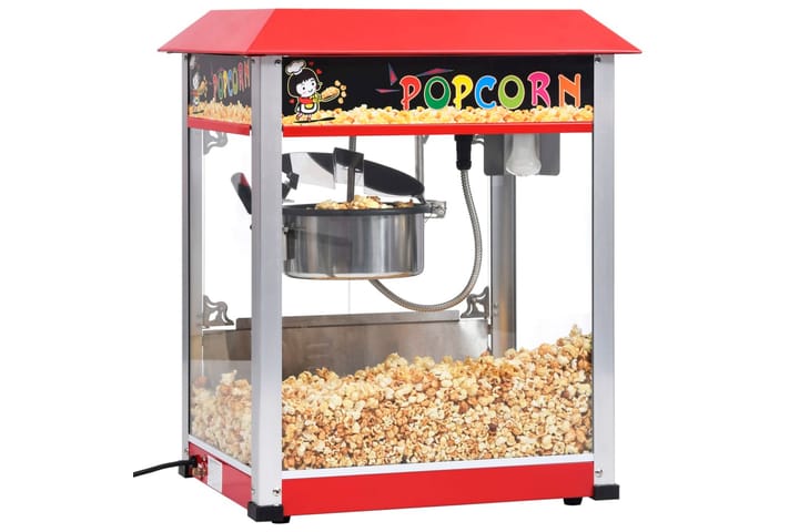 Popcornlaite teflon-kattilalla 1 400 W - Punainen - Popcornkone
