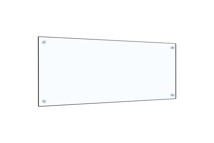 Keittiön roiskesuoja läpinäkyvä 100x40 cm karkaistu lasi - Läpinäkyvä - Liesituuletintarvikkeet - Liesituuletin