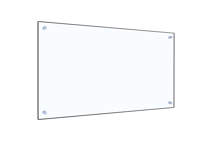 Keittiön roiskesuoja läpinäkyvä 90x50 cm karkaistu lasi - Läpinäkyvä - Liesituuletin - Liesituuletintarvikkeet