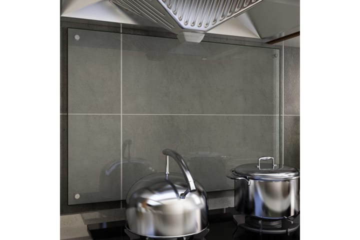 Keittiön roiskesuoja läpinäkyvä 90x60 cm karkaistu lasi - Läpinäkyvä - Muut keittiövälineet