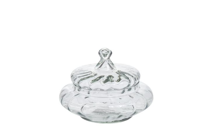 Lasipurkki Glass 12 cm Kirkas/Kulta - AmandaB - Piensäilytys - Purkit