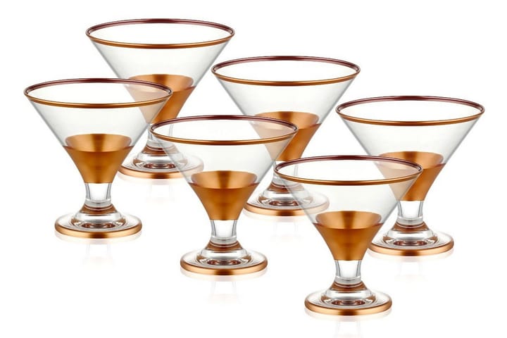 Glass setti 6-pak - Rosékulta - Juomalasit - Cocktaillasi