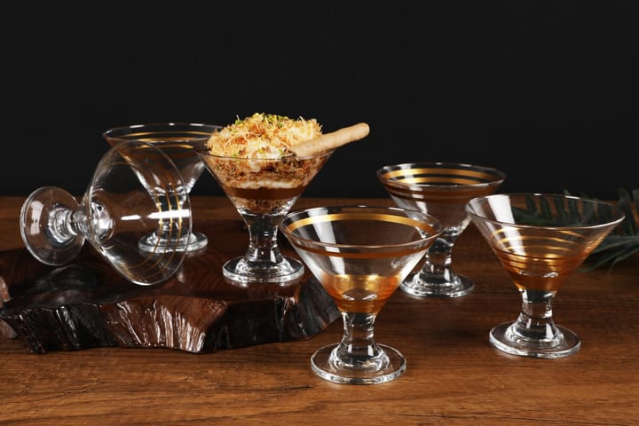 Glass setti 6-pak - Kulta - Juomalasit - Cocktaillasi