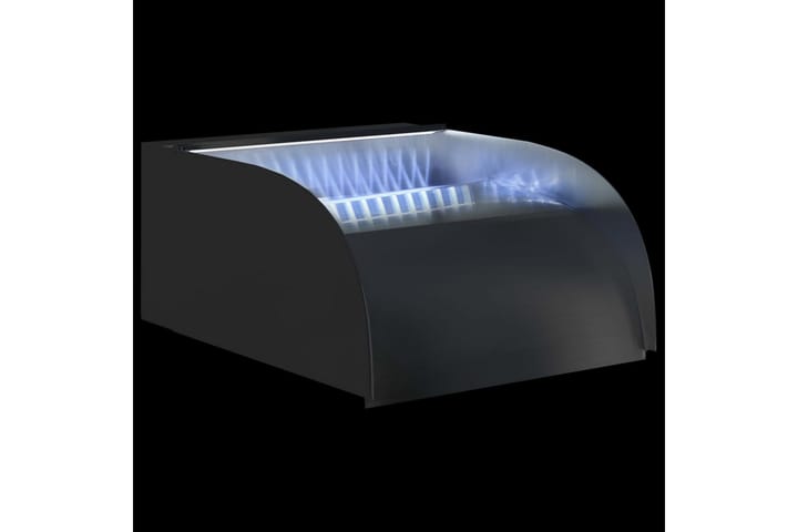 Vesiputous LED-valoilla 304 ruostumaton teräs 30x34x14 cm - Hopea - Vesiputous lampi