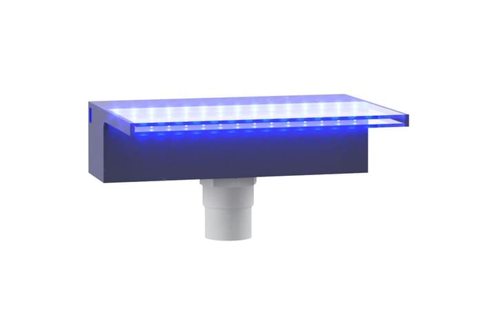 Vesiputous RGB LED-valoilla akryyli 30 cm - Läpinäkyvä - Vesiputous lampi