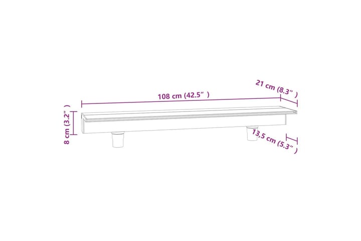 Vesiputous RGB LED-valoilla akryyli 108 cm - Läpinäkyvä - Vesiputous lampi
