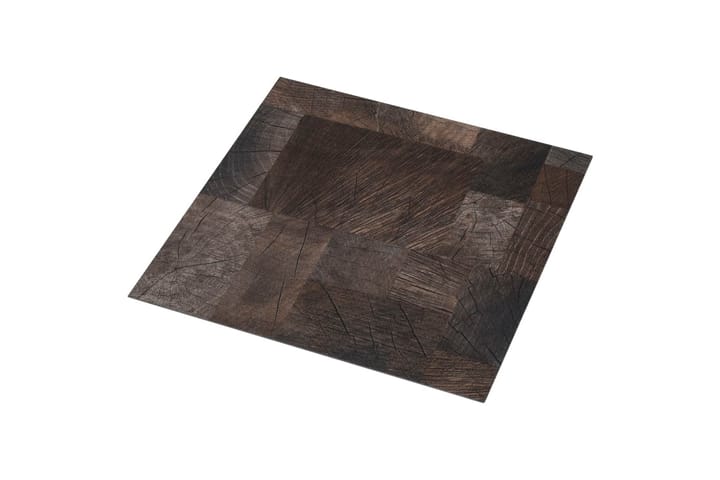 PVC-lattialankku itseliimautuva 5,11m² puukuvio ruskea - Terassilaatat - Ritilä parvekkeelle - Lattia
