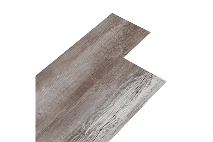 PVC-lattialankut 5,02m² 2mm itseliimautuva matta puu ruskea - Terassilaatat - Ritilä parvekkeelle - Lattia