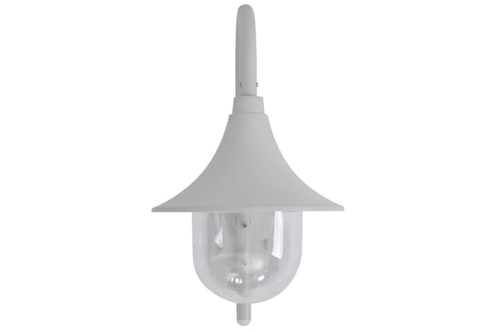 Ulkoseinävalaisin E27 42 cm alumiini valkoinen - Valkoinen - Sisäänkäynnin valaistus - LED-valaistus ulkokäyttöön - Julkisivuvalaistus - Ulkovalaistus