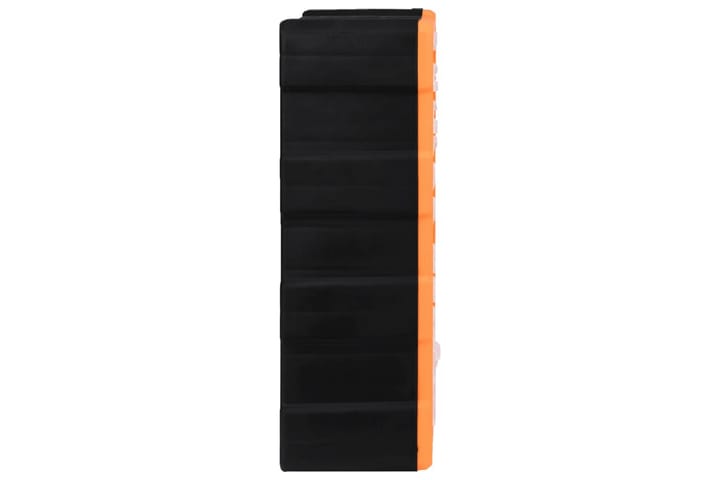 Monilaatikko järjestelijä 60 laatikolla 38x16x47,5 cm - Oranssi - Autotallin sisustus & säilytys - Tarvikkeiden säilytys