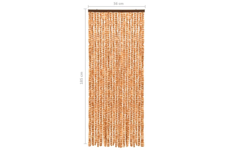 Hyönteisverho okra ja valkoinen 56x185 cm Chenille - Keltainen - Hyttyssuoja - Hyttysverkko
 - Retkeilytarvikkeet