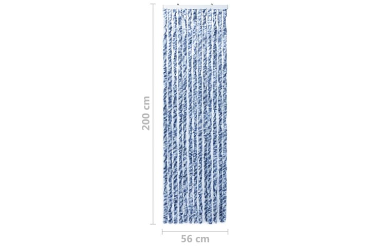 Hyönteisverho sinivalkoinen 56x200 cm Chenille - Sininen - Hyttyssuoja - Hyttysverkko
 - Retkeilytarvikkeet