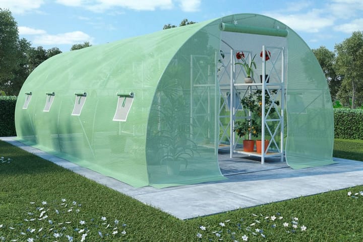 Kasvihuone 18m² 600x300x200 cm - Vihreä - Vapaasti seisova kasvihuone - Kasvihuone