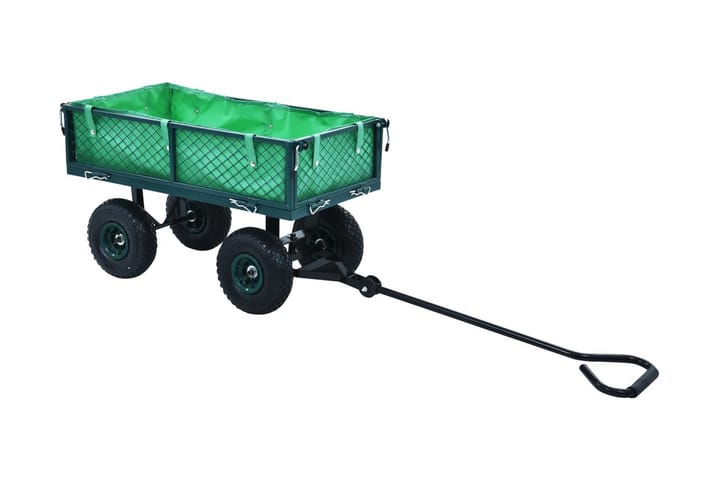 Puutarhan vetokärry vihreä 250 kg - Vihreä - Kuljetusvaunu & puutarhavaunu