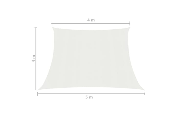 Aurinkopurje 160 g/m² valkoinen 4/5x4 m HDPE - Valkoinen - Aurinkopurje