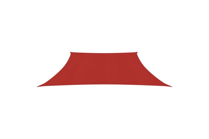 Aurinkopurje 160 g/m² punainen 3/4x3 m HDPE - Punainen - Aurinkopurje