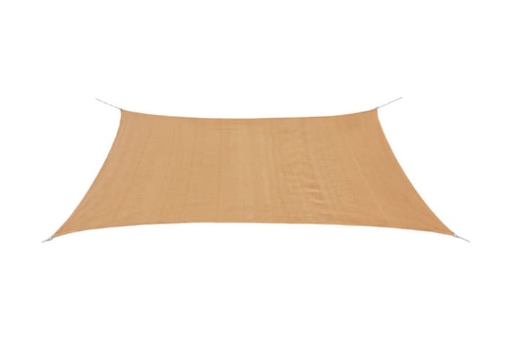 Päivänvarjo Purje HDPE Suorakulmainen 2x4 m Beige - Beige - Aurinkopurje