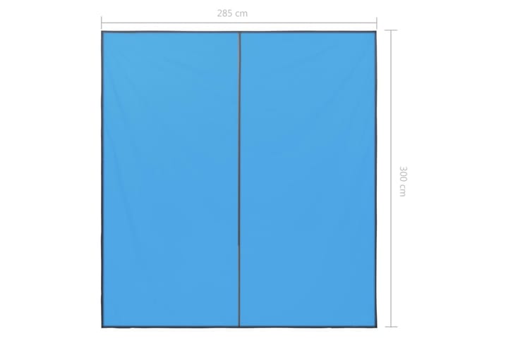 Suojapeite ulkokäyttöön 3x2,85 m sininen - Aurinkopurje