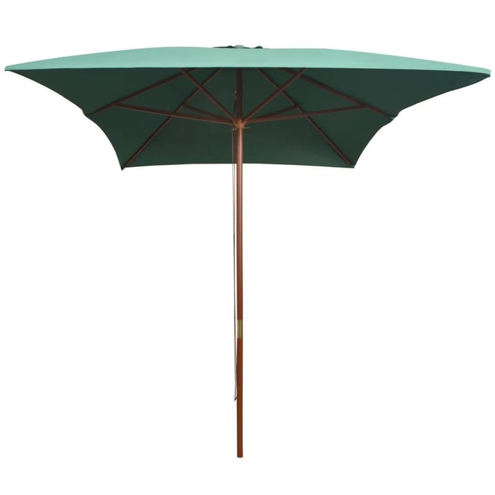 Aurinkovarjo 200x300 cm Puutanko Vihreä - Vihreä - Aurinkovarjo