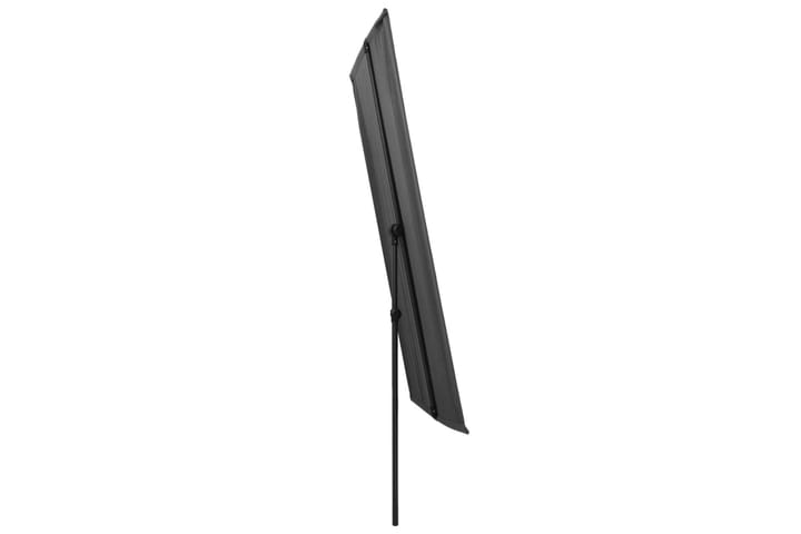Aurinkovarjo alumiinitanko 180x130 cm antrasiitti - Antrasiitti - Aurinkovarjo