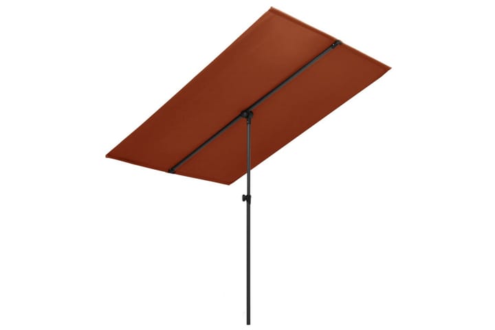 Aurinkovarjo alumiinitanko 180x130 cm terrakotta - Punainen - Aurinkovarjo