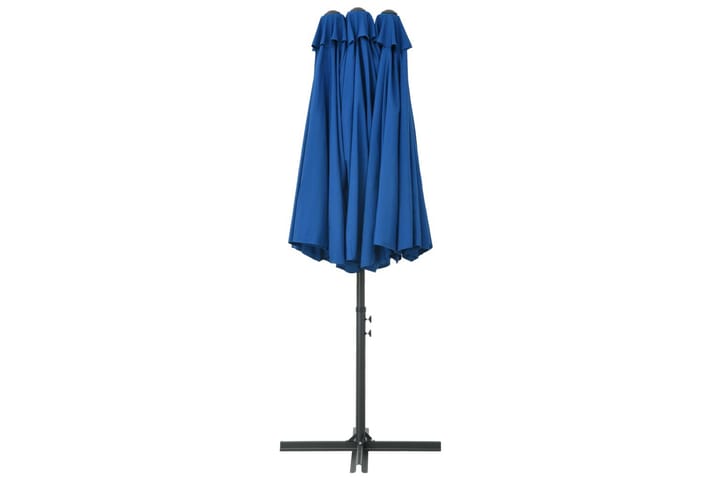 Aurinkovarjo alumiinitanko 460x270 cm sininen - Sininen - Aurinkovarjo