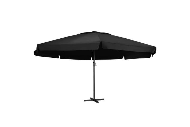 Aurinkovarjo alumiinitanko 500 cm musta - Musta - Aurinkovarjo