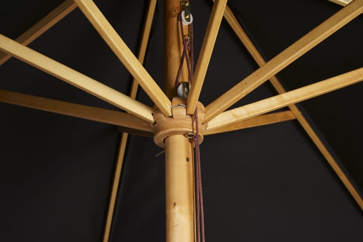 Aurinkovarjo Ixos 300 cm Musta/Luonnonväri - Venture Home - Aurinkovarjo