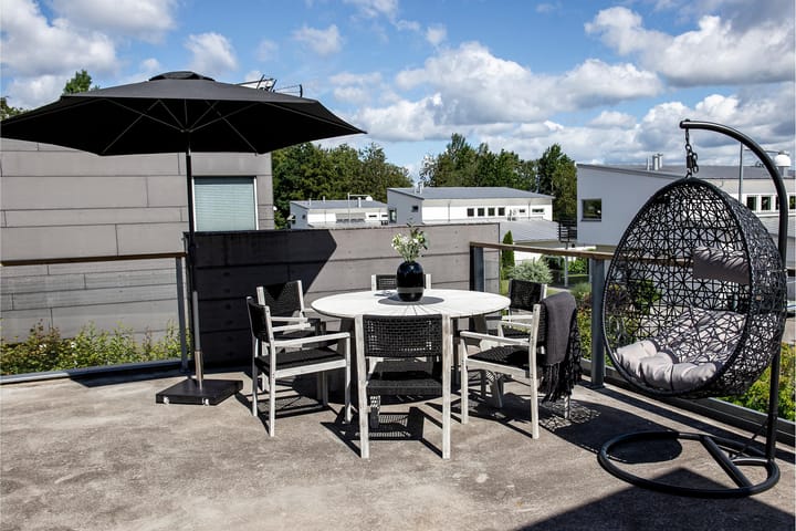 Aurinkovarjo Leeds 300 cm Musta - Venture Home - Aurinkovarjo
