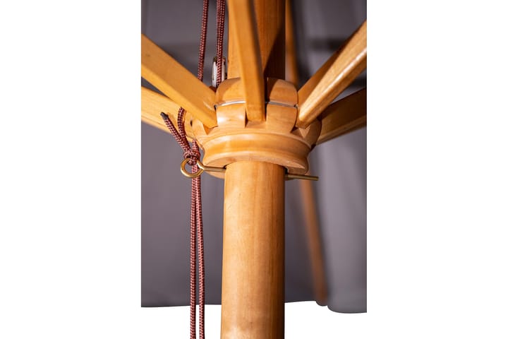 Aurinkovarjo Naxos 300 cm Musta/Luonnonväri - Venture Home - Aurinkovarjo