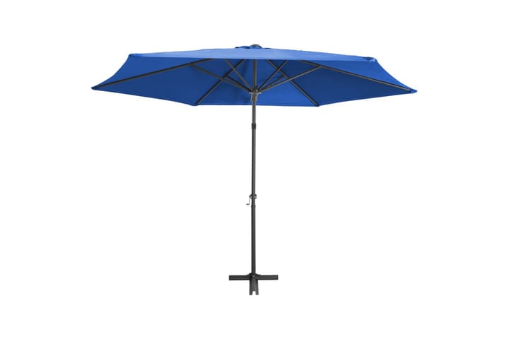 Aurinkovarjo terästanko 300 cm taivaansininen - Sininen - Aurinkovarjo