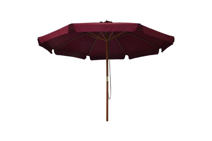 Aurinkovarjo puurunko 330 cm viininpunainen - Punainen - Aurinkovarjo