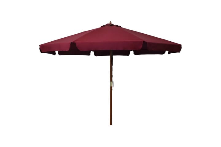 Aurinkovarjo puurunko 330 cm viininpunainen - Punainen - Aurinkovarjo