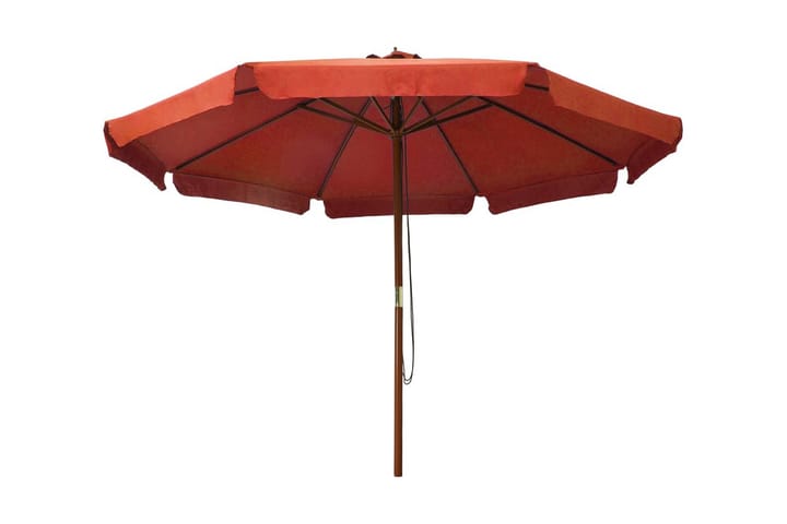 Aurinkovarjo puurunko 330 cm terrakotta - Ruskea - Aurinkovarjo