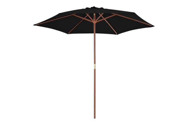 Aurinkovarjo puurunko musta 270 cm - Aurinkovarjo