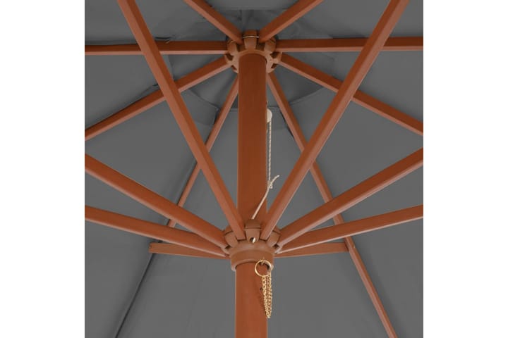 Aurinkovarjo puurunko 300 cm antrasiitti - Antrasiitti - Aurinkovarjo