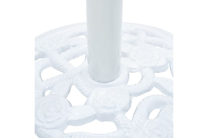 Päivänvarjon alusta valkoinen 9 kg 40 cm valurauta - Valkoinen - Aurinkovarjon jalka