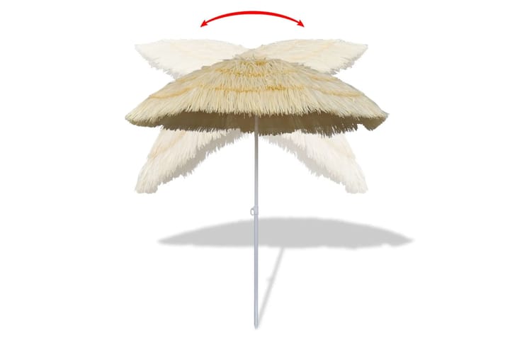 Kallistettava Aurinkovarjo Hawaii Tyyli - Beige - Rantavarjo