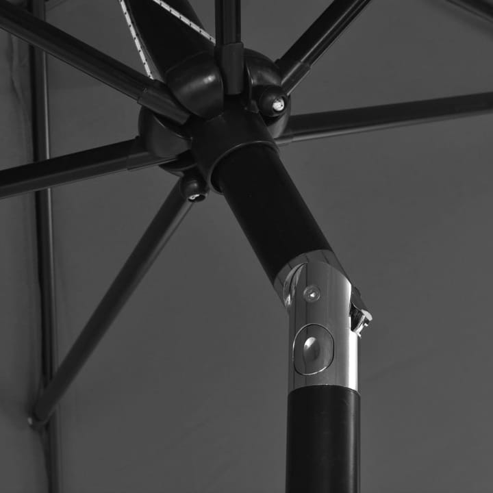 Aurinkovarjo metallirunko 300 cm antrasiitti - Antrasiitti - Aurinkovarjo