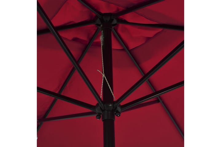 Aurinkovarjo metallirunko 300x200 cm viininpunainen - Punainen - Aurinkovarjo